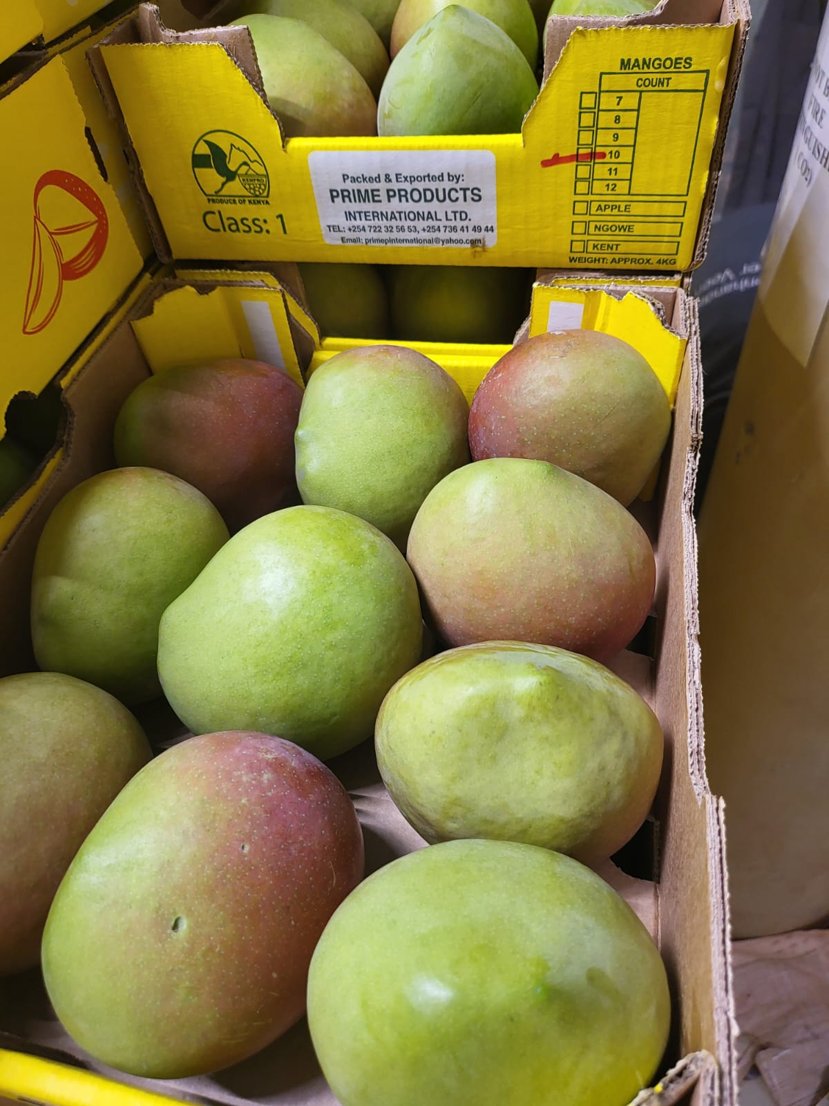 Mangoes in a crate